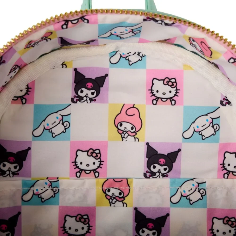 Loungefly Sanrio Hello Kitty Friends Color Block Plush Mini Backpack Pastel